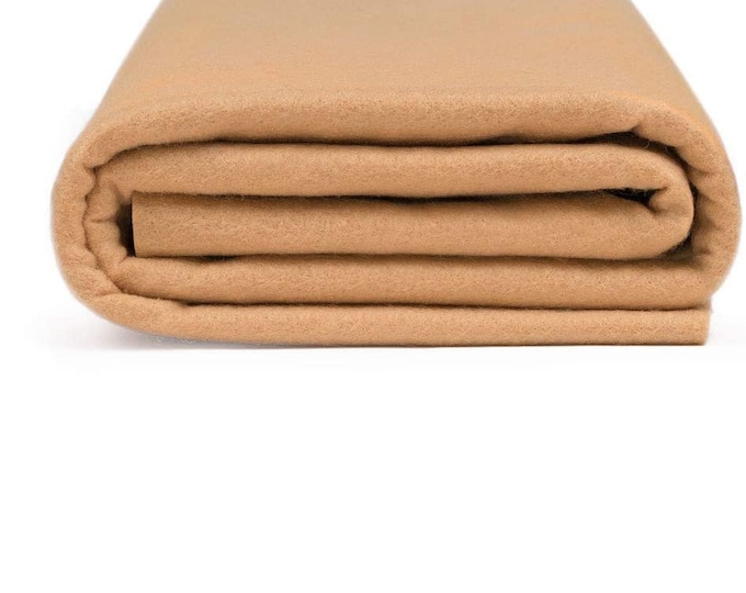 Acrylic Craft Felt Fabric by The Yard 72" Wide - Tan