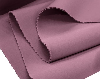 Mauve Neoprene Scuba Super Techno Fabric-2mm Thick-Solid Colors Collection-Sold by the Yard.
