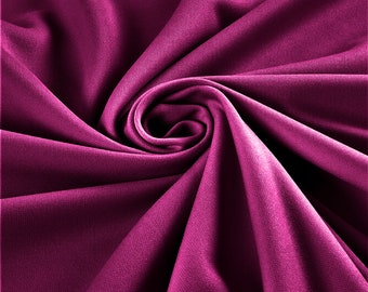 Magenta Stretch Techno Crepe Scuba Double Knit Fabric|58" Wide| Apparel| Dresses.