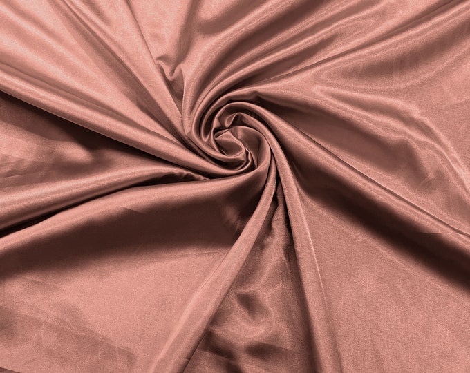 Mauve Light Weight Silky Stretch Charmeuse Satin Fabric/60" Wide/Cosplay.