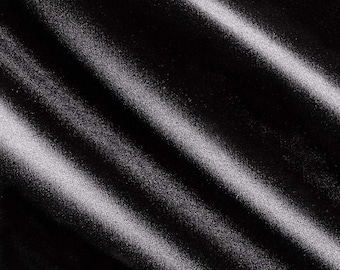 Black Matte Stretch Lamour Satin Fabric| 58" Wide| Apparel| Bridesmaid Dresses.