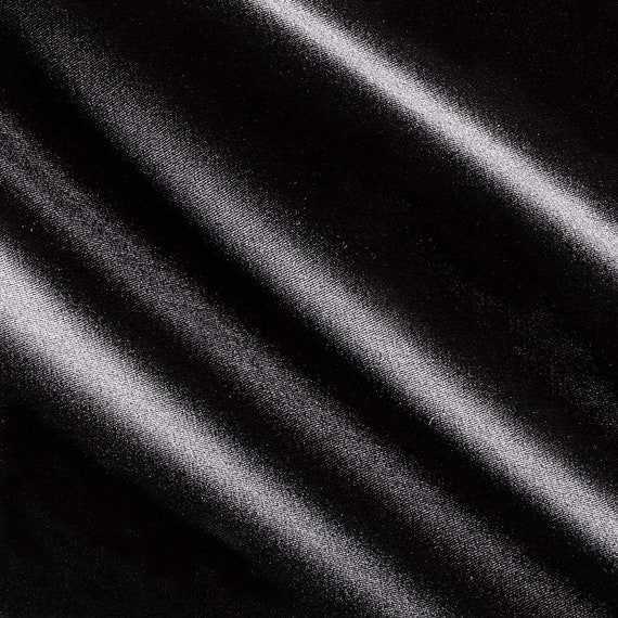 Black Matte Stretch Lamour Satin Fabric| 58" Wide| Apparel| Bridesmaid  Dresses. - Etsy