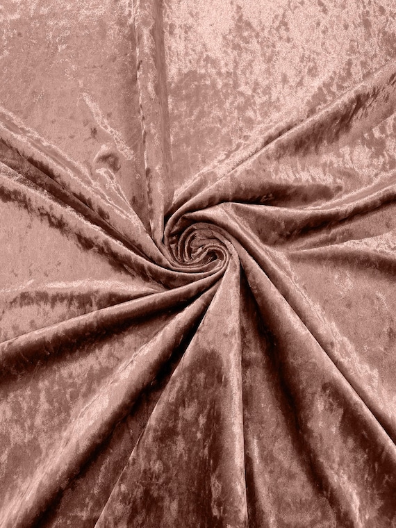 Rose Gold Crushed Velvet Fabric/58 Inches Wide/cosplays. - Etsy