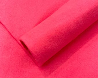 Shocking Pink Acrylic Craft Felt Fabric by The Yard 72" Wide.