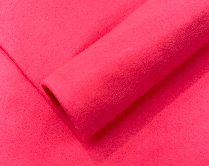Shocking Pink Acrylic Craft Felt Fabric by The Yard 72" Wide.