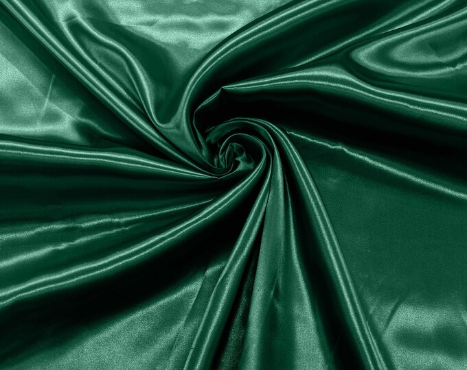 Jade - Shiny Charmeuse Satin Fabric for Wedding Dress/Crafts Costumes/58” Wide /Silky Satin