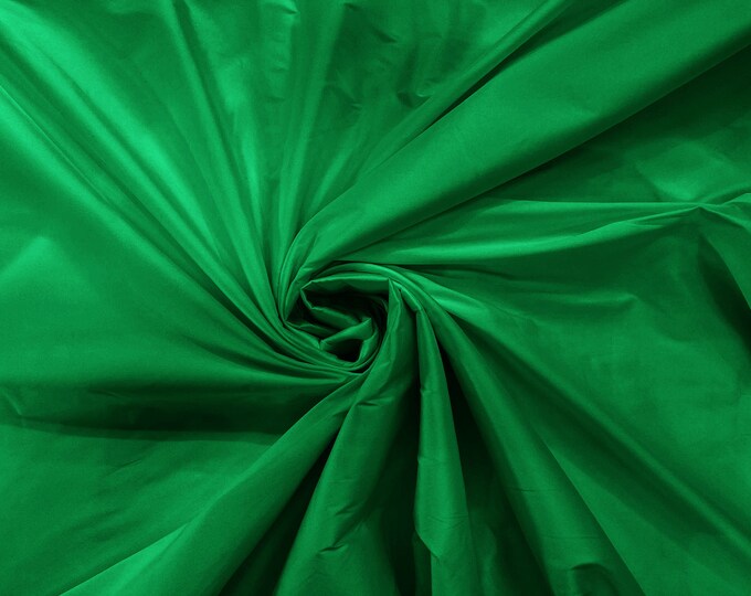 Mexican Green 100% Polyester Imitation Silk Taffeta Fabric 55" Wide/Costume/Dress/Cosplay/Wedding.