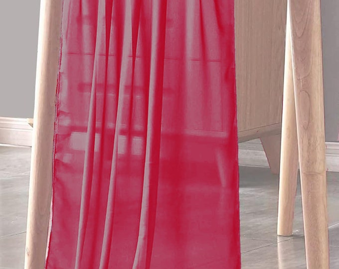 Fuchsia - Chiffon Sheer Table Runner for Wedding, Decorations for Birthday Parties, Banquets, Engagements.