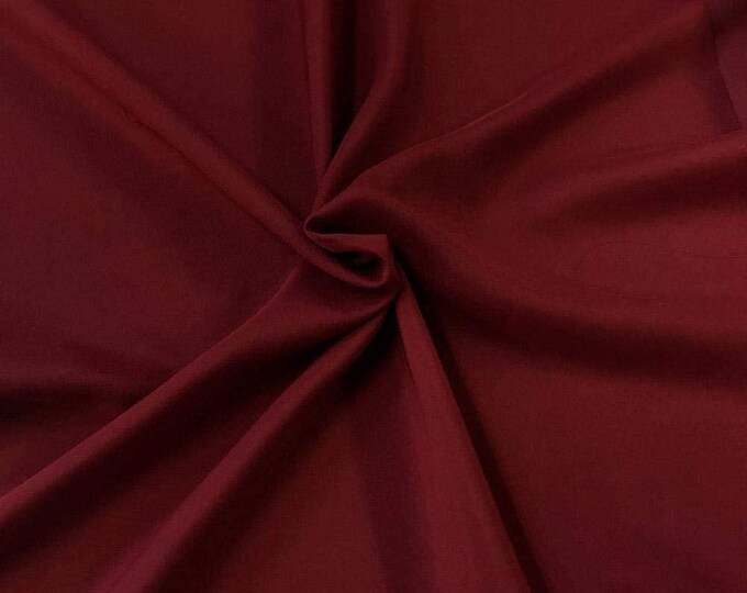 Burgundy 58/60" Wide 100% Polyester Soft Light Weight, Sheer, See Through Chiffon Fabric Sold By The Yard.