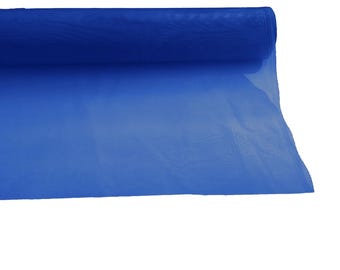 Royal Blue Corset Stiff Mesh/58" Wide/Horsehair Braid/ Sold By The Yard.