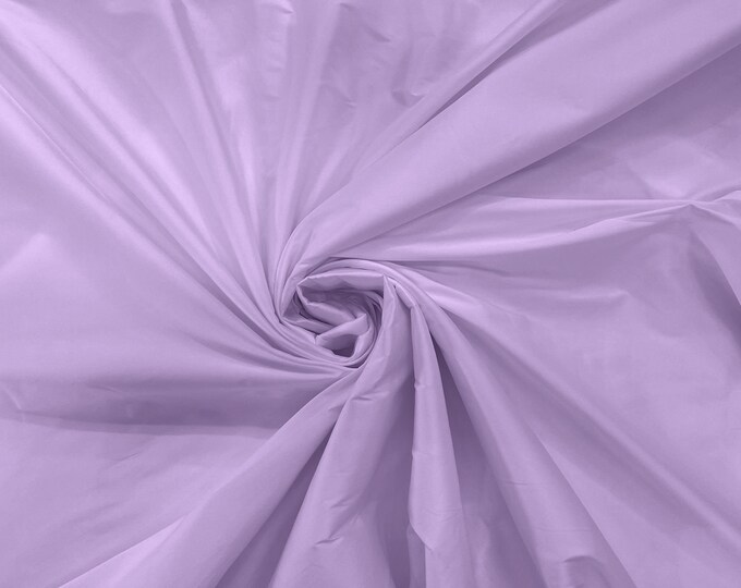 Lilac 100% Polyester Imitation Silk Taffeta Fabric 55" Wide/Costume/Dress/Cosplay/Wedding.