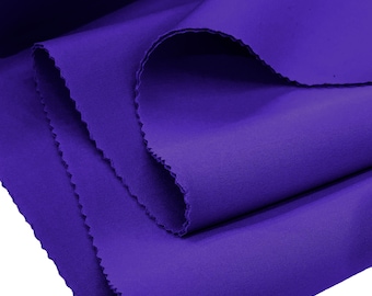 Purple Neoprene Scuba Super Techno Fabric-2mm Thick-Solid Colors Collection-Sold by the Yard.