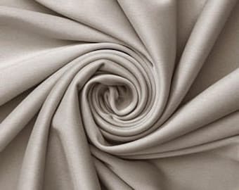 Tejido de poliéster de punto interlock, elasticidad mecánica de 58/60" para prendas de vestir.