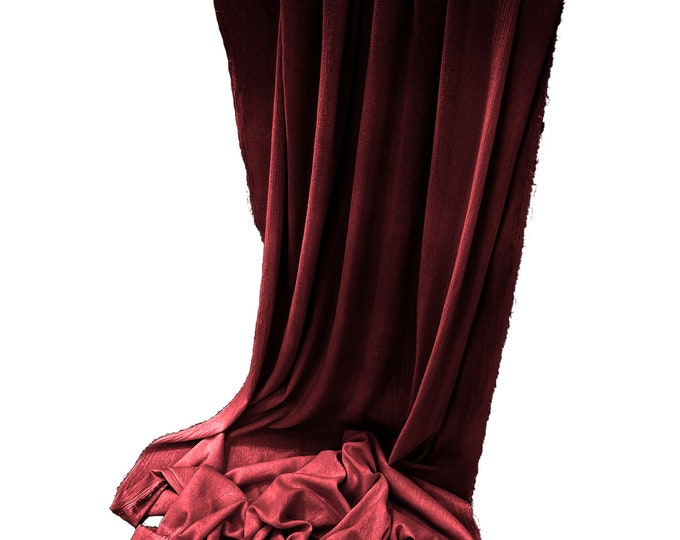 Burgundy - Cotton Gauze Sheer Table Runner for Wedding, Decorations for Birthday Parties, Banquets, Engagements.