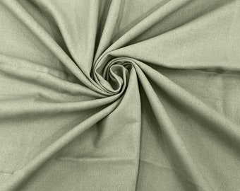 Sage Green Medium Weight Rayon Natural Linen Fabric/50 " Wide/Clothing