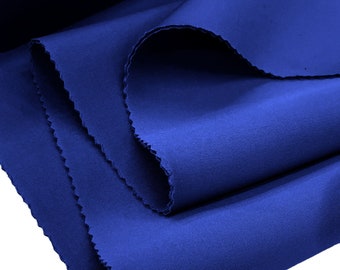 Royal Blue Neoprene Scuba Super Techno Fabric-2mm Thick-Solid Colors Collection-Sold by the Yard.