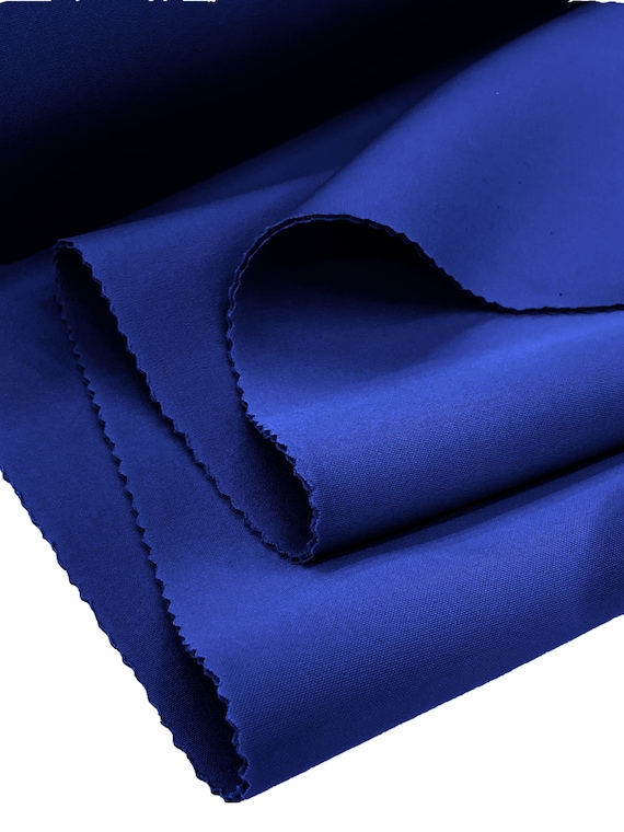 Royal Blue Neoprene Scuba Super Techno Fabric-2mm Thick-solid
