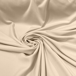 Taupe 59/60&quot; Wide 100% Polyester Wrinkle Free Stretch Double Knit Scuba Fabric/cosplay/costumes.