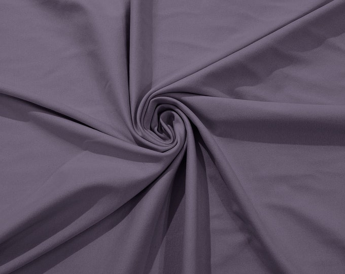 Orchid Stretch Ponte De Roma 320 GSM Knit Poly Rayon Fabric by the Yard.