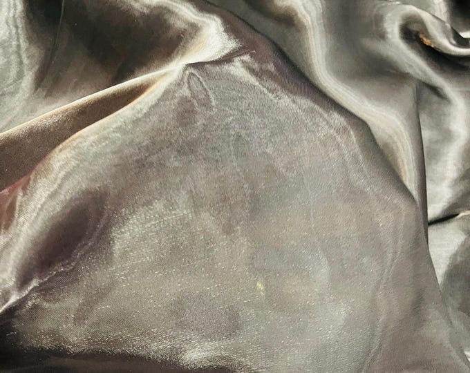 Black Wet Liquid Sheer Chiffon Fabric/58" Wide.