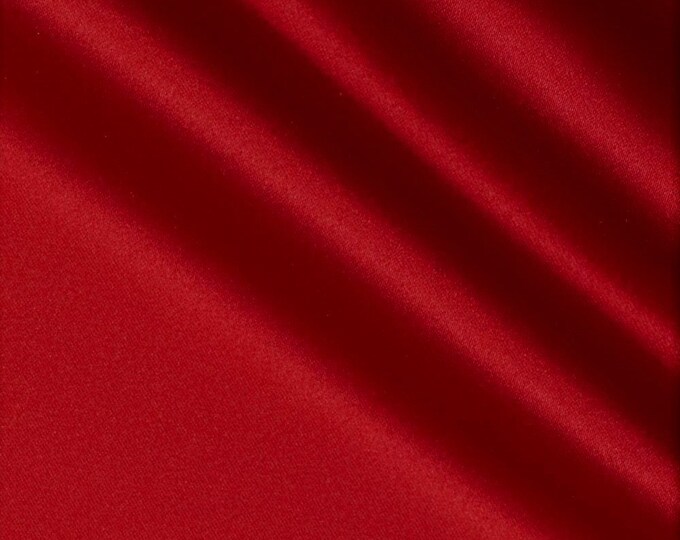 Cranberry Light Weight Charmeuse Satin Fabric for Wedding Dress 60" inches wide sold by The Yard.