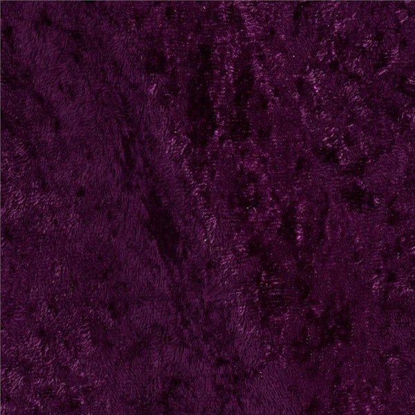 Burgundy Crushed Velvet Fabric – 60" Wide Velour Stretch By Yard For Sewing & Decor