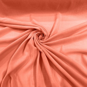 Coral Muslin Crinkle Gauze Fabric, Cotton Gauze Swaddle Fabric, Fabric for Babies, Swaddle, dresses, Cheesecloth Fabric