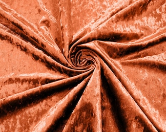 Orange SCrushed Velvet Fabric/58 Inches Wide/Cosplays.