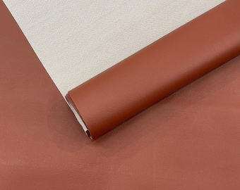 Cinnabar Marine Vinyl Fabric, Waterproof Faux Leather Upholstery 54" Wide