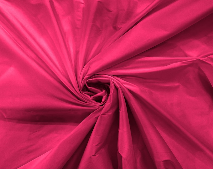 Fuchsia 100% Polyester Imitation Silk Taffeta Fabric 55" Wide/Costume/Dress/Cosplay/Wedding.