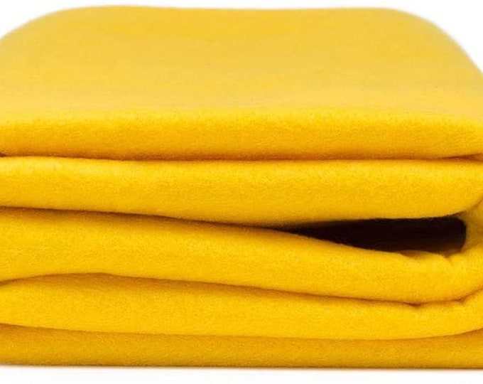 Acrylic Craft Felt Fabric by The Yard 72" Wide - Yellow