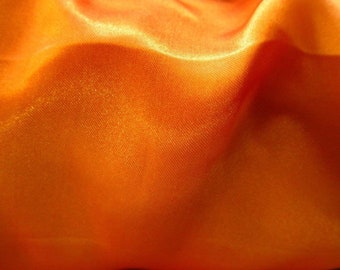 Orange  Light Weight Charmeuse Satin Fabric for Wedding Dress 60" inches wide sold by The Yard.