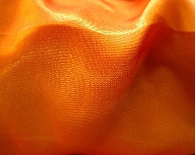 Orange  Light Weight Charmeuse Satin Fabric for Wedding Dress 60" inches wide sold by The Yard.