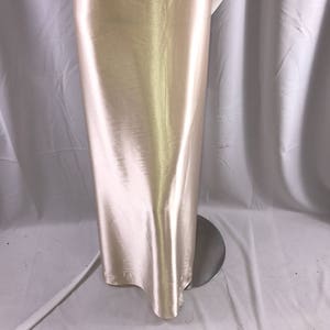 Champagne 58 inch 2 way stretch charmeuse satin-super soft silky satin-wedding-bridal-prom-nightgown-dresses-fashion-sold by the yard. image 4