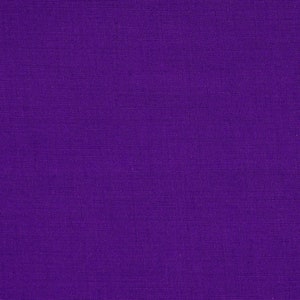 Purple 58-59&quot; Wide Premium Light Weight Poly Cotton Blend Broadcloth Fabric Sold By The Yard.
