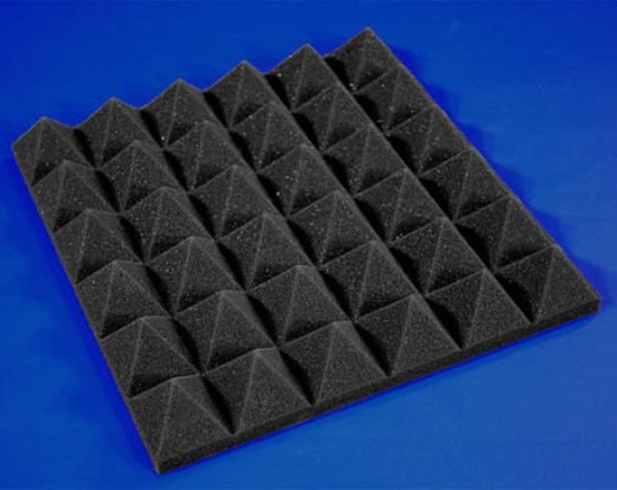 48 Pack of (12 X 12 X 2)inch Acoustical Pyramid Foam