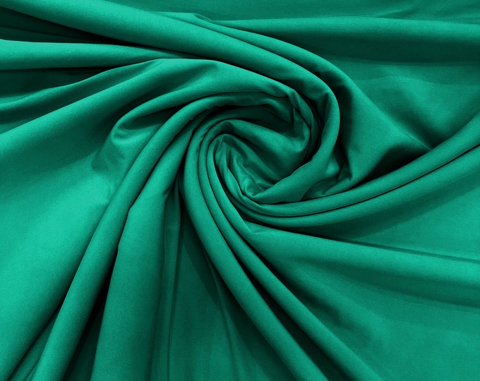 Jade 58" Wide ITY Fabric Polyester Knit Jersey 2 Way  Stretch Spandex Sold By The Yard.