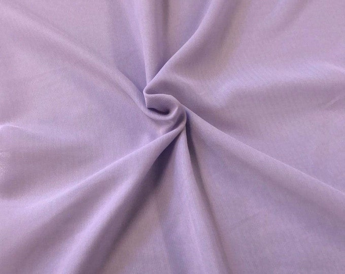 Lavender 58/60" Wide 100% Polyester Soft Light Weight, Sheer, See Through Chiffon Fabric Sold By The Yard.