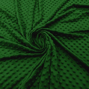 Mint Green 58&quot; Wide 100%  Polyester Minky Dimple Dot Soft Cuddle Fabric SEW Craft Sold by The Yard.