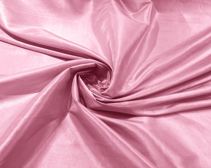 Solid Taffeta Fabric/ Taffeta Fabric By the Yard/ Apparel, Costume, Dress, Cosplay, Wedding. Pink