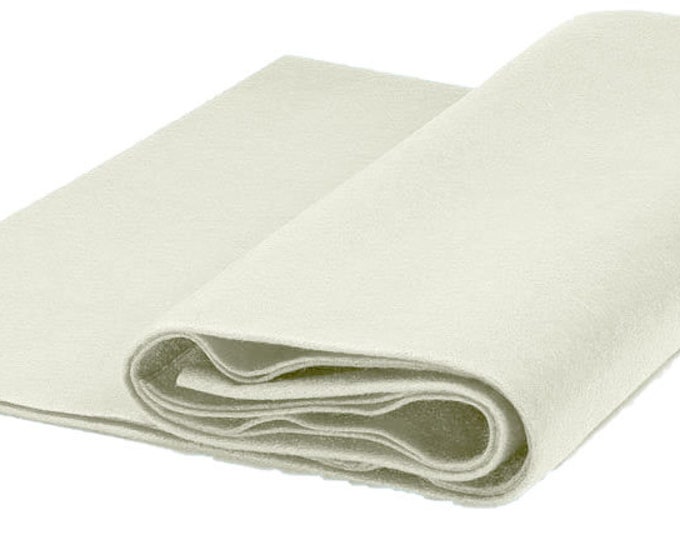Acrylic Craft Felt Fabric by The Yard 72" Wide - Ivory