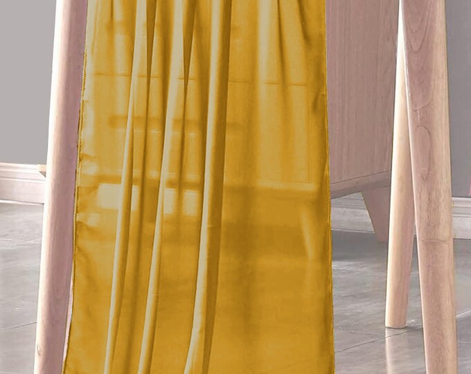 Mustard - Chiffon Sheer Table Runner for Wedding, Decorations for Birthday Parties, Banquets, Engagements.