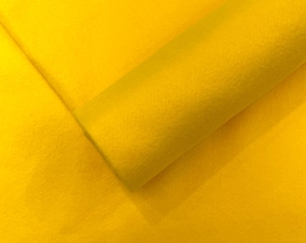 Yellow Acrylic Craft Felt Fabric by The Yard 72" Wide.