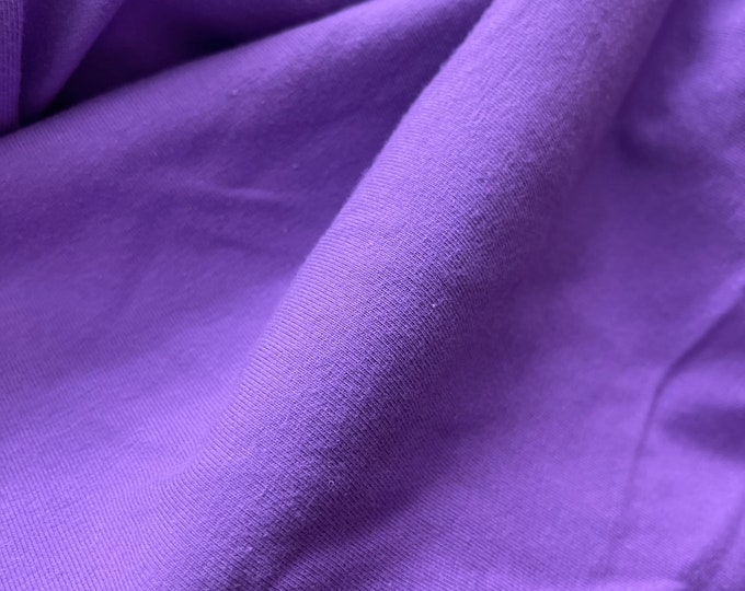 Lavender 58/60" Wide  Cotton Jersey Spandex Knit Blend 95% Cotton 5 percent Spandex/Stretch Fabric/Costume