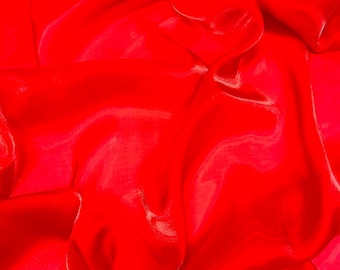 Burgundy Wet Liquid Sheer Chiffon Fabric/58" Wide.
