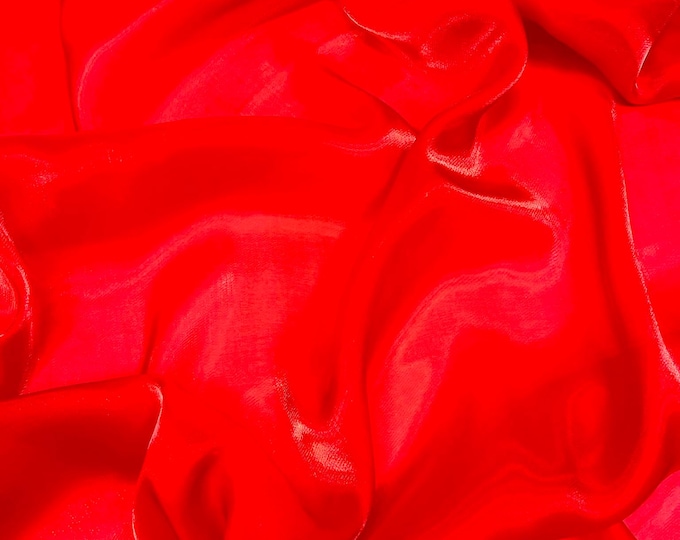 Burgundy Wet Liquid Sheer Chiffon Fabric/58" Wide.