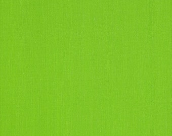 Lime Green 58-59" Wide Premium Light Weight Poly Cotton Blend Broadcloth Fabric Sold By The Yard.