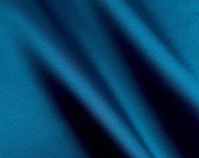 Teal Blue  Light Weight Charmeuse Satin Fabric for Wedding Dress 60" inches wide sold by The Yard.