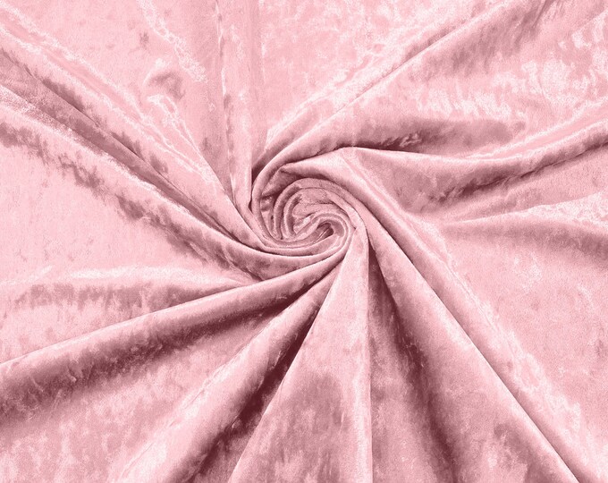 Pink Stretch Crushed Velvet Fabric/58 Inches Wide/Cosplays.