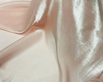 Blush Wet Liquid Sheer Chiffon Fabric/58" Wide.